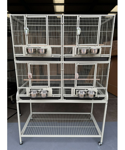 Block Of 4 Breeding / Display Cages - Stone
